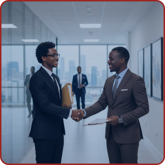Partnership program handshake